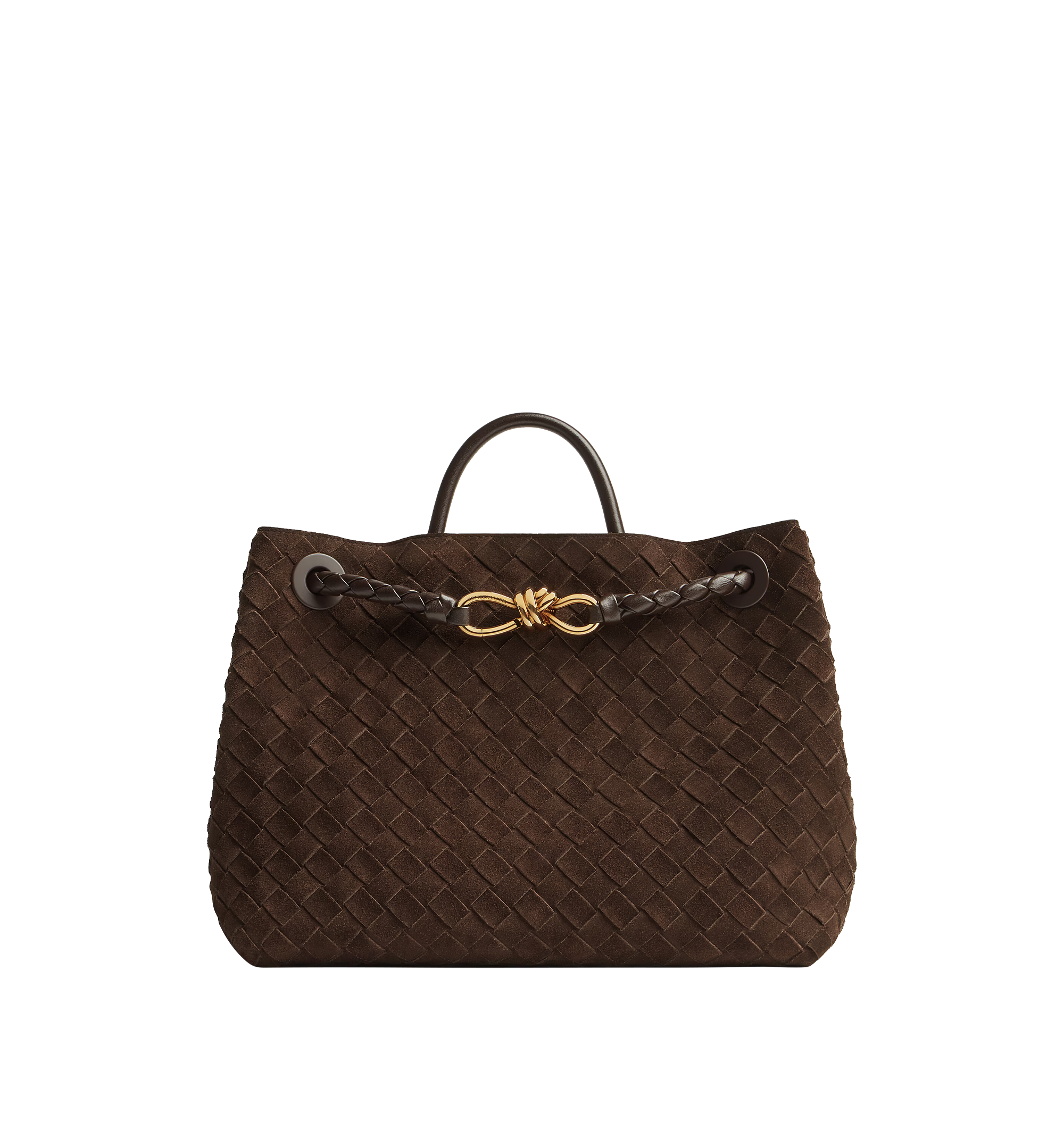 Medium Andiamo Bag Bottega veneta – Гарантія оригінальності – боковий вид