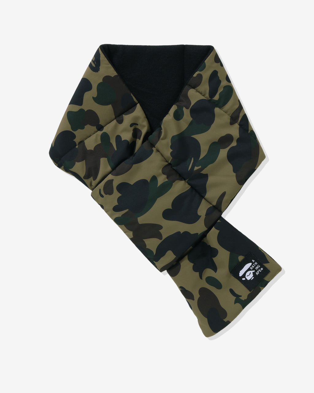 1st Camo Pocket Fleece Scarf Green A bathing ape – Гарантія оригінальності – боковий вид