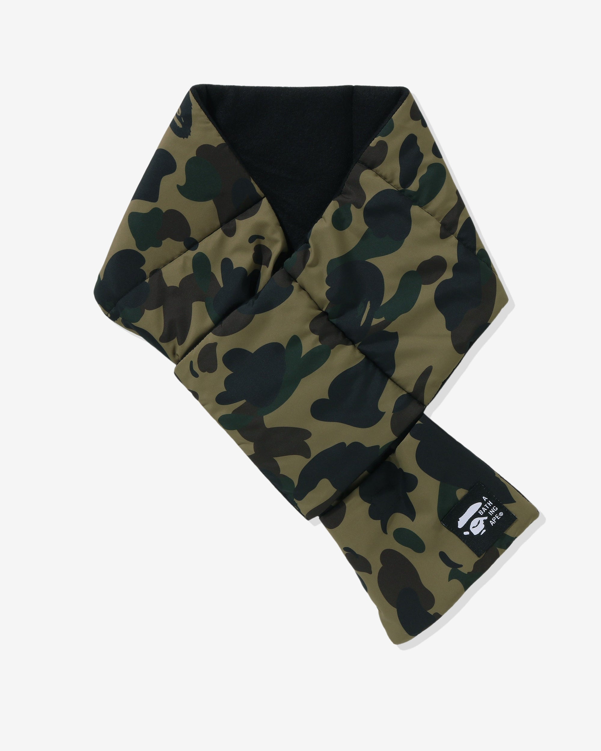 1st Camo Pocket Fleece Scarf Green A bathing ape – Гарантія оригінальності – боковий вид
