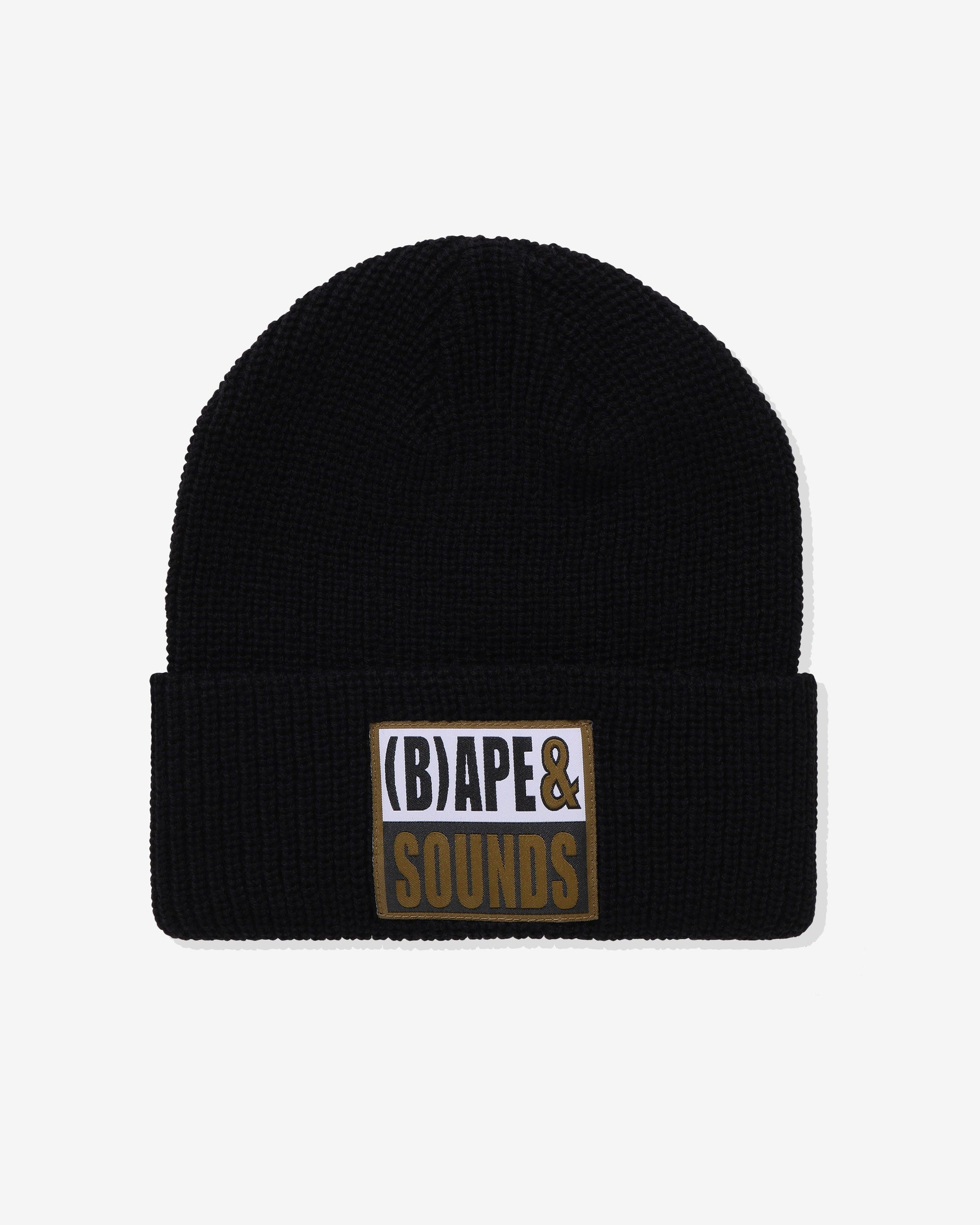 Оригінальна Ape Sounds Knit Cap Black A bathing ape – боковий вид