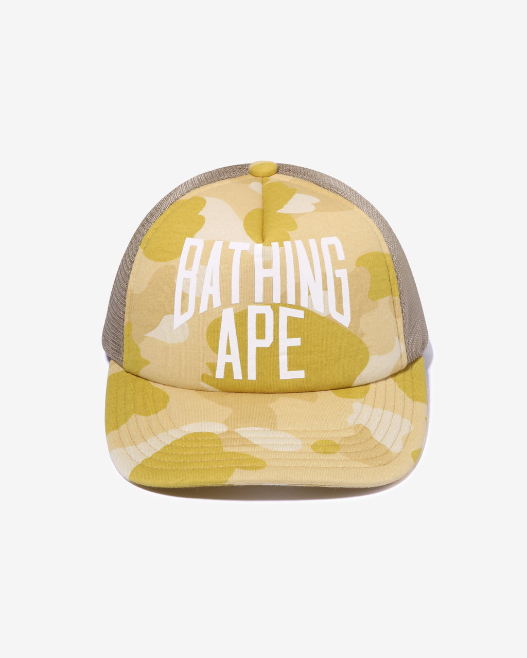Оригінальна Color Camo Nyc Logo Mesh Cap Yellow A bathing ape – вид ззаду