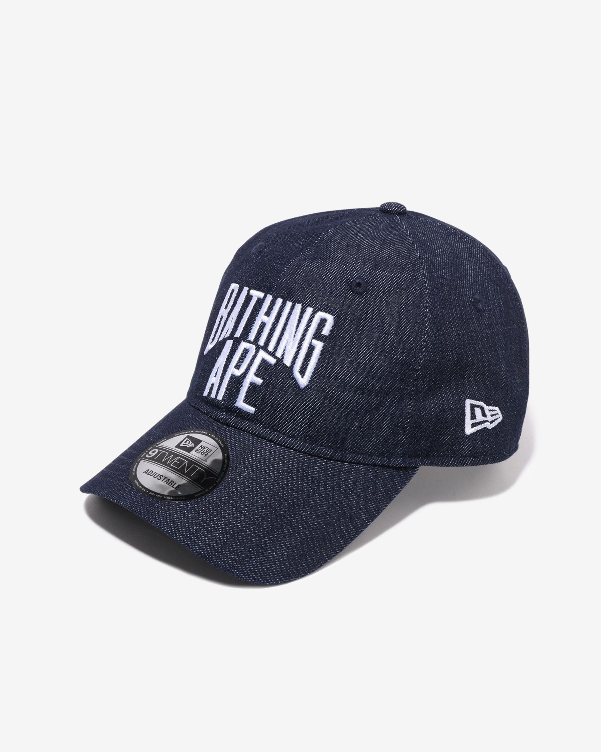Nyc Logo Denim New Era 9twenty Cap Indigo A bathing ape оригінал – Купити в Україні – боковий вид