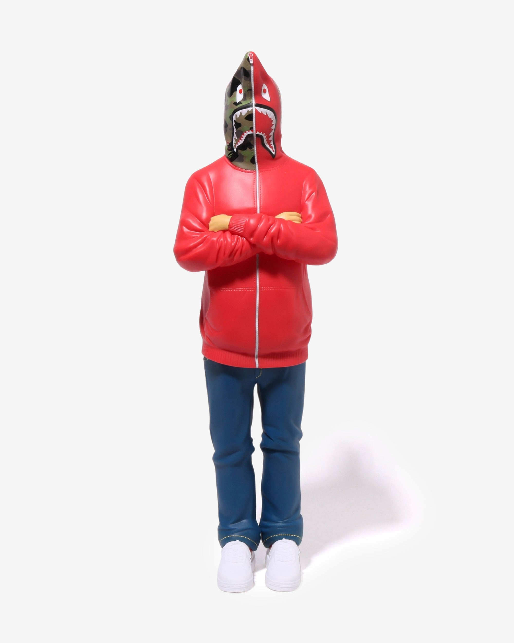 Shark Figure Red A bathing ape – Гарантія оригінальності – боковий вид