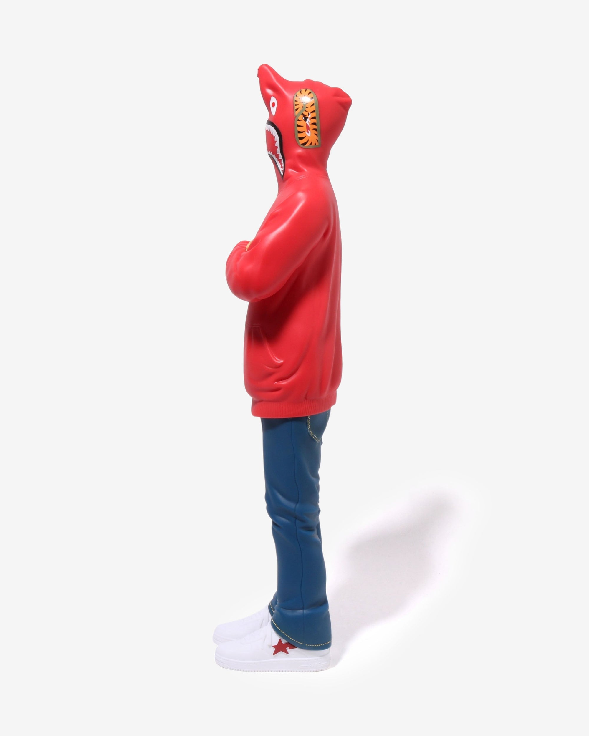 Shark Figure Red A bathing ape – Гарантія оригінальності – вид ззаду
