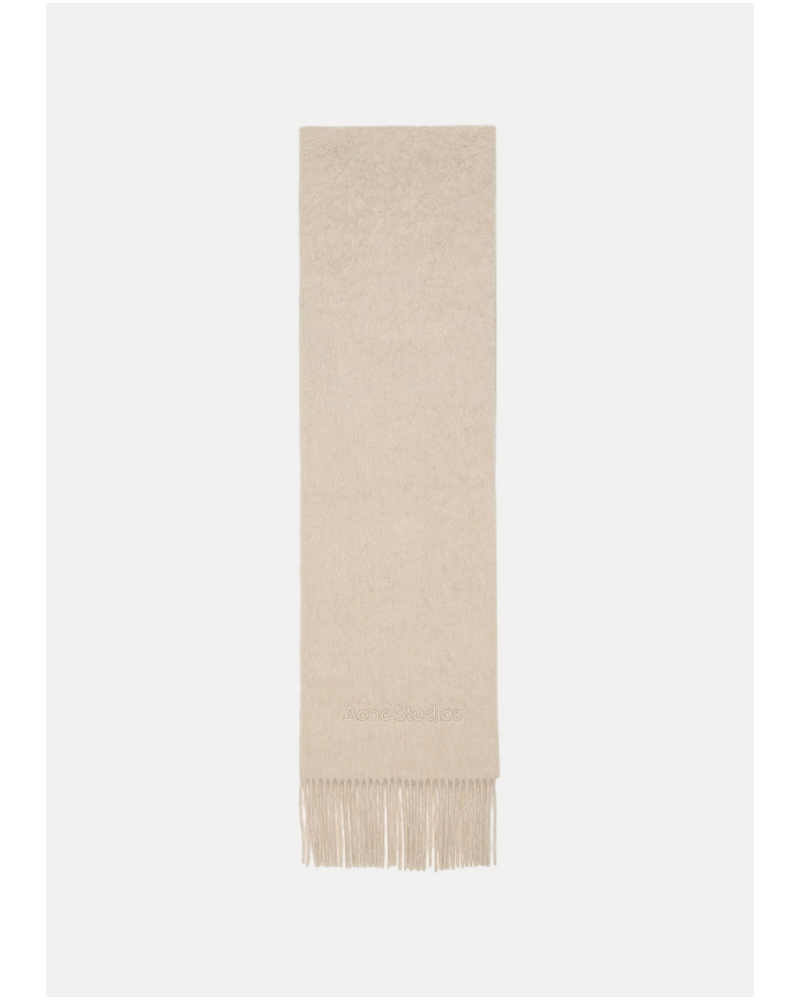 Оригінальна Oatmeal Melange Logo Scarf Acne studios