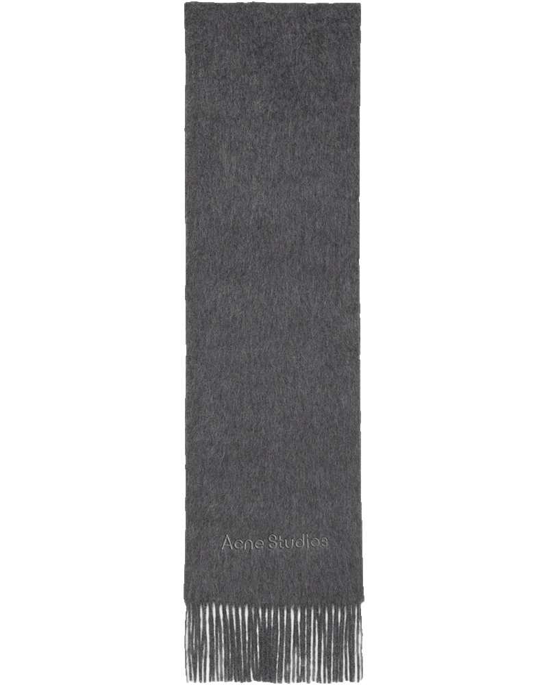 Оригінальна Grey Melange Logo Scarf Acne studios