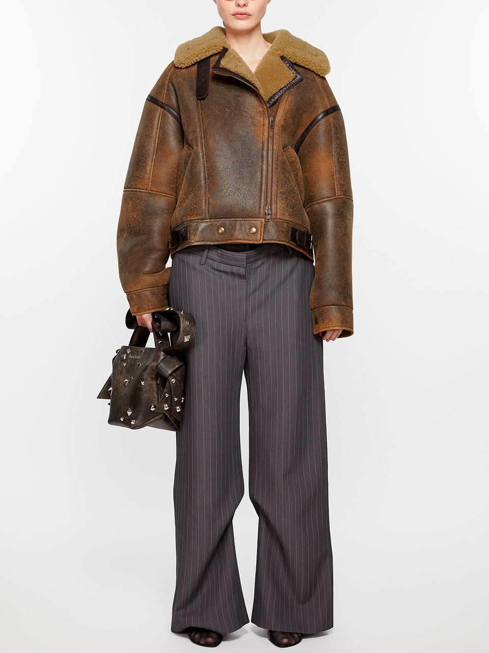 Oversize Double Face Jacket Acne studios – Гарантія оригінальності – боковий вид