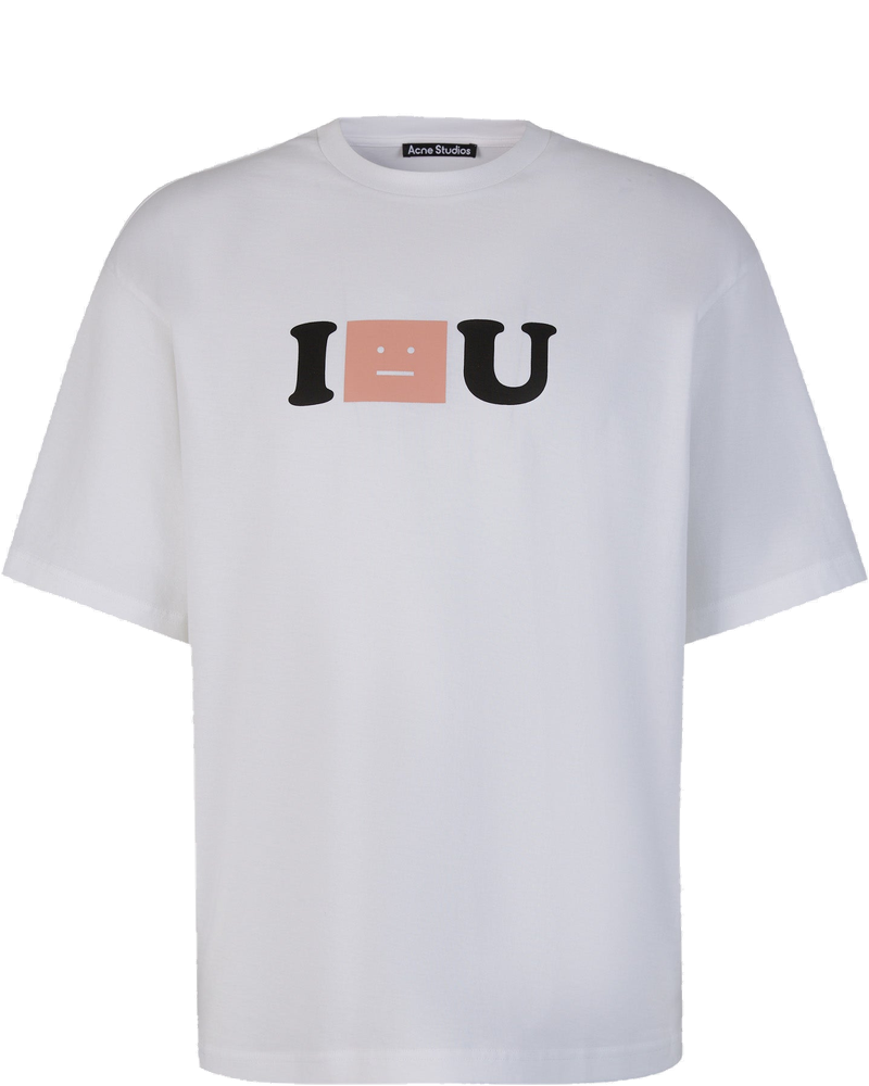 Оригінальна Camiseta Algodón Logo Acne studios