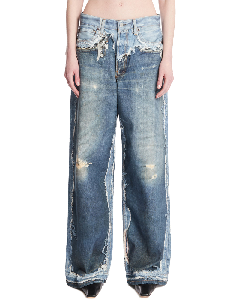 Blue Trompe Loeil Jeans Acne studios оригінал – Купити в Україні