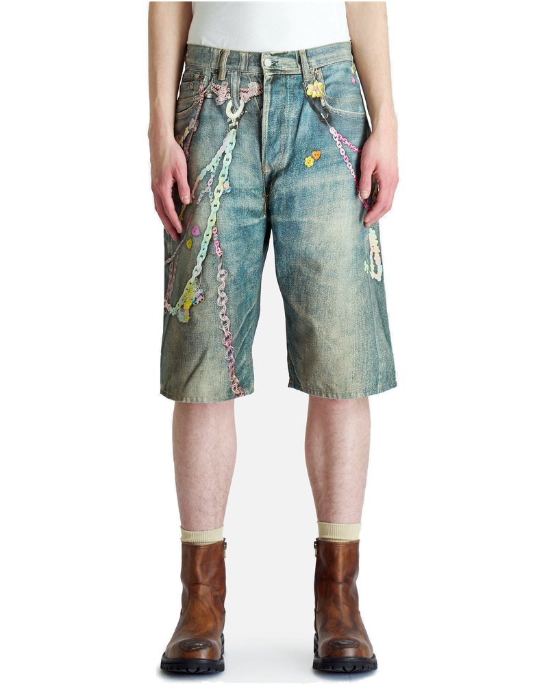 Keychain Shorts In MID Blue Acne studios – Гарантія оригінальності