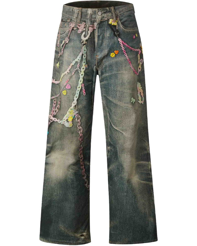 Printed Wide Leg Jeans Acne studios – Гарантія оригінальності