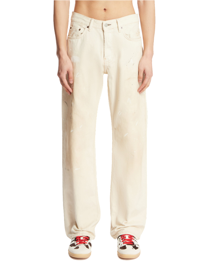Оригінальна White Painted Detail Jeans Acne studios
