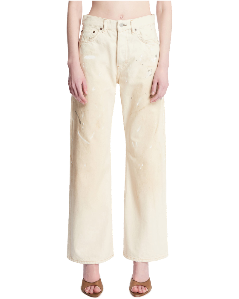 Оригінальна White Painted Detail Jeans Acne studios
