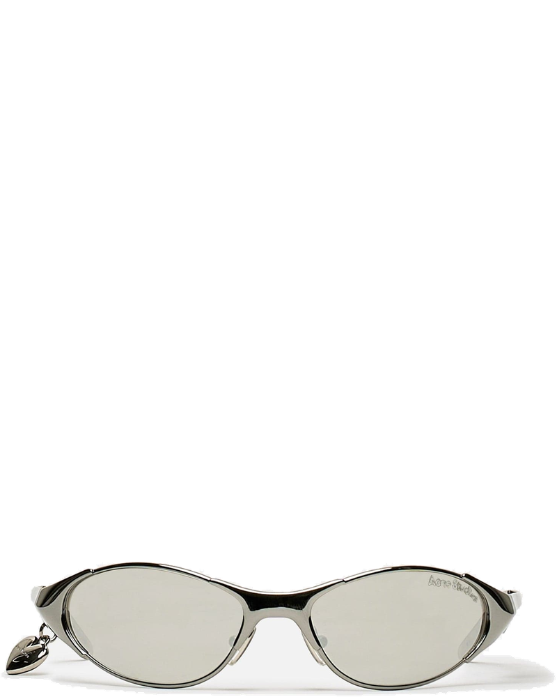 Оригінальна Apin Rimless Sunglasses In Antique Silver Acne studios