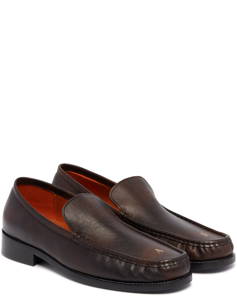 Brown Loafers With Initials Acne studios оригінал – Купити в Україні