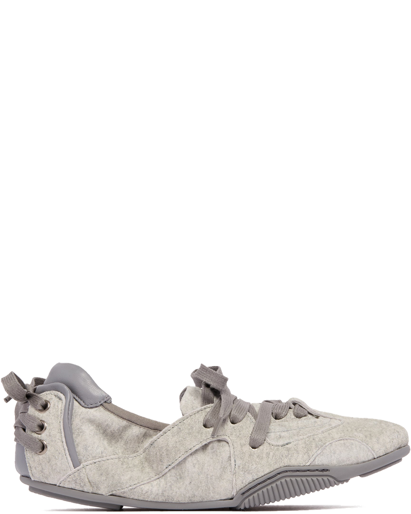 Оригінальна Gray Leather Lace-Up Shoes Acne studios