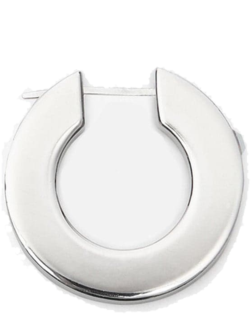 Logo Hoop Earring In Silver Acne studios – Гарантія оригінальності