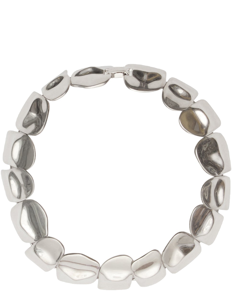 Silver Croco Scale Brass Necklace Acne studios – Гарантія оригінальності