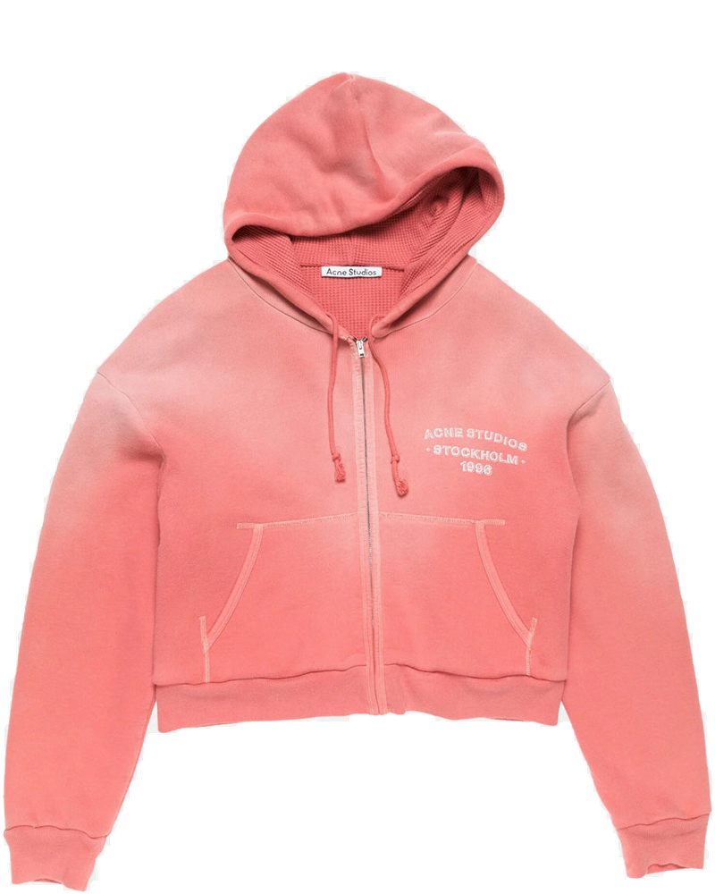 Red Sprayed Zip Hoodie Acne studios оригінал – Купити в Україні