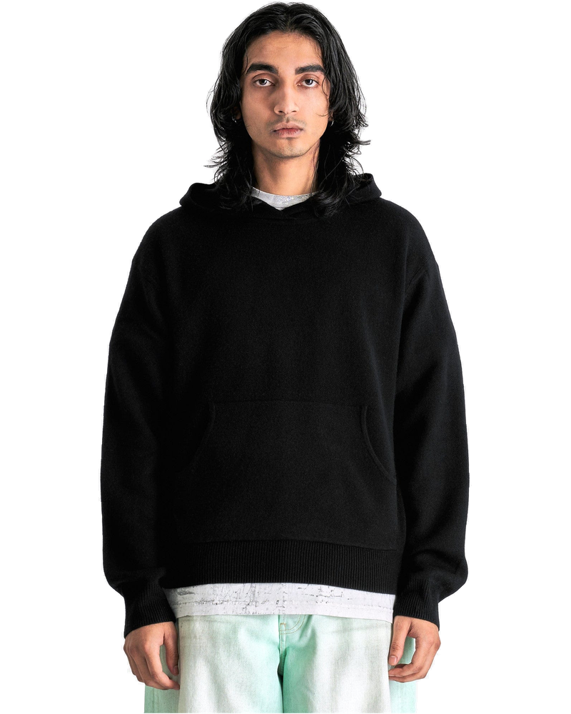 Cashmere Knit Hoodie In Black Acne studios оригінал – Купити в Україні