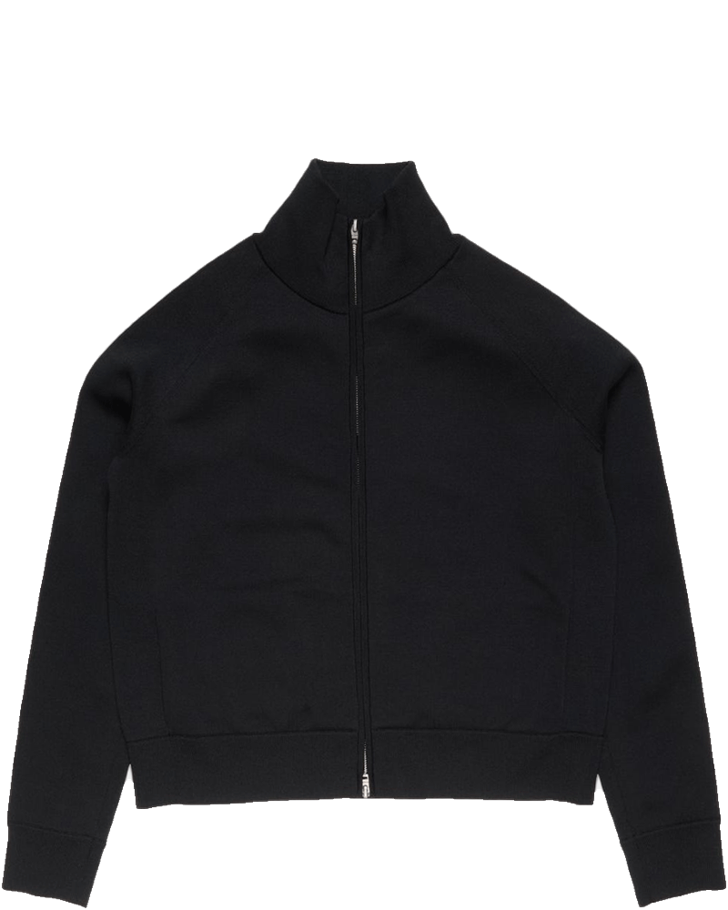 Black Zip-Up Logo Cardigan Acne studios – Гарантія оригінальності