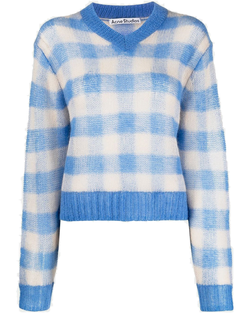 Оригінальна Blue V-Neck Sweater Acne studios