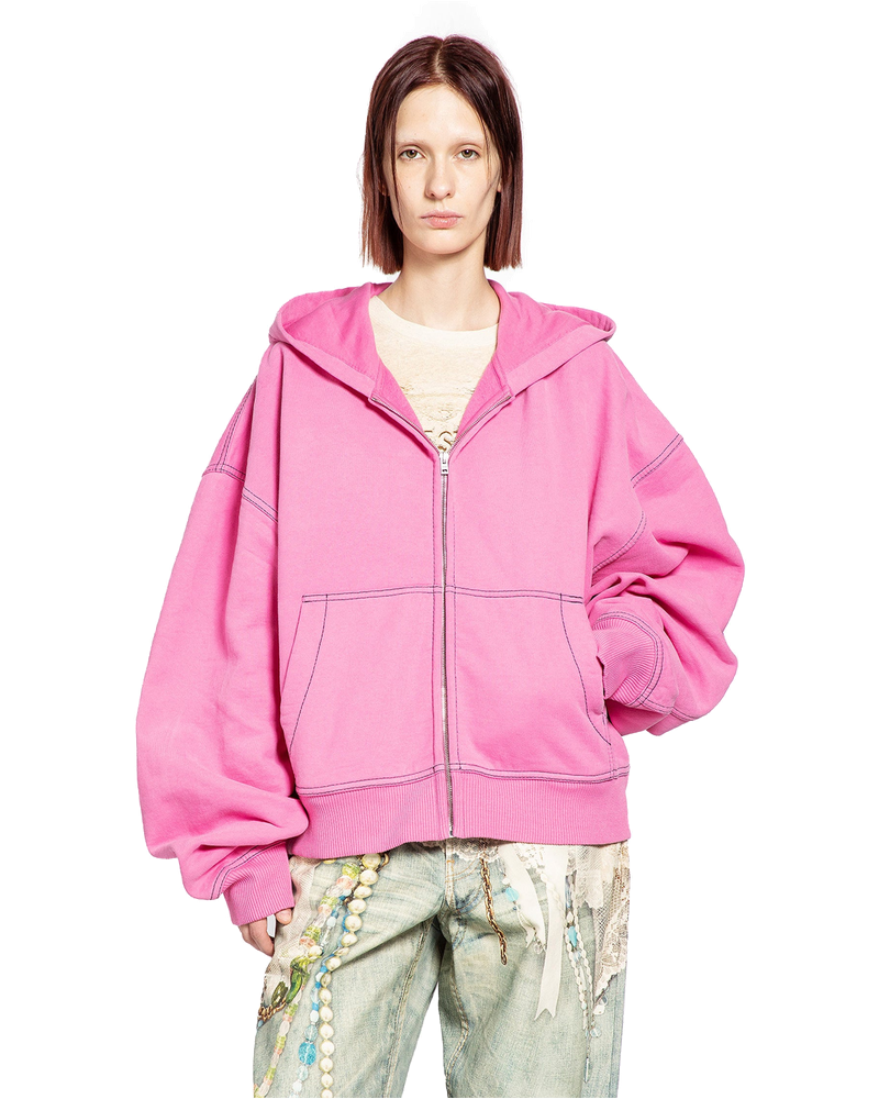 Оригінальна Signature Logo Zip-Up Hoodie Acne studios