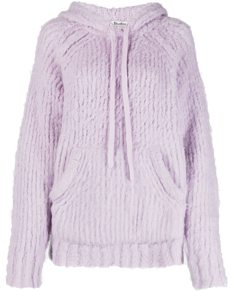 Оригінальна Pale Lilac Fluffy Wool Sweater Acne studios
