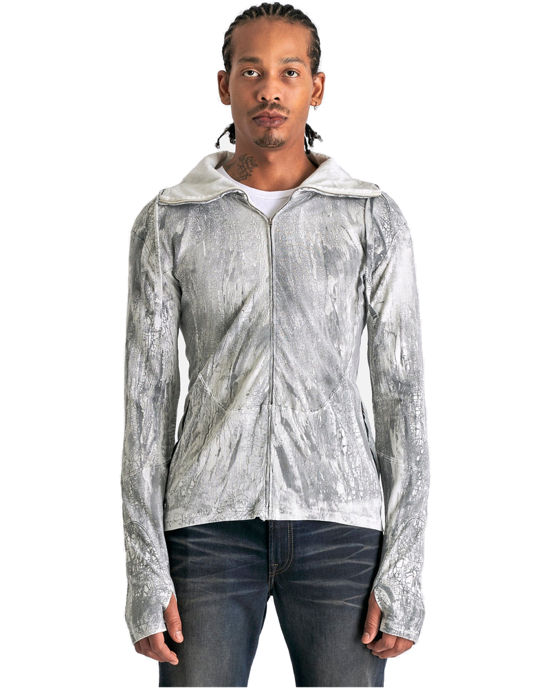 Оригінальна Elway Zip Bow Logo Sweatshirt In Faded Black Acne studios