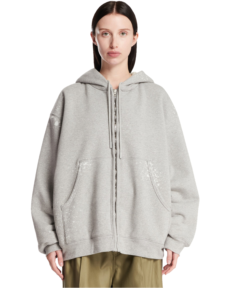 Оригінальна Gray Cotton Hoodie Acne studios