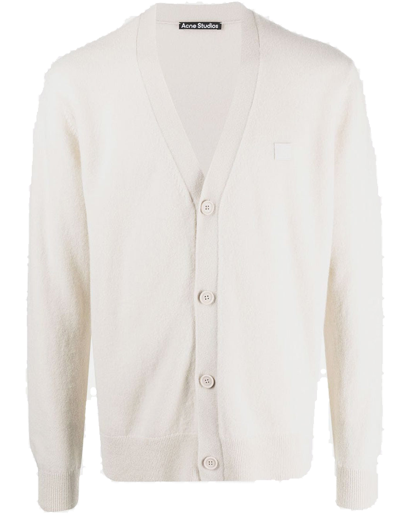 Оригінальна Oatmeal Melange Keve Face Cardigan Acne studios