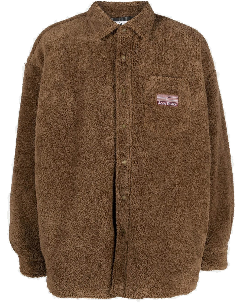 Hazel Beige Soft Teddy Overshirt Acne studios – Гарантія оригінальності