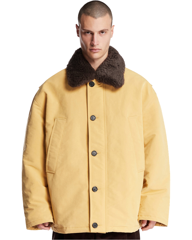 Beige Shearling Jacket Acne studios оригінал – Купити в Україні
