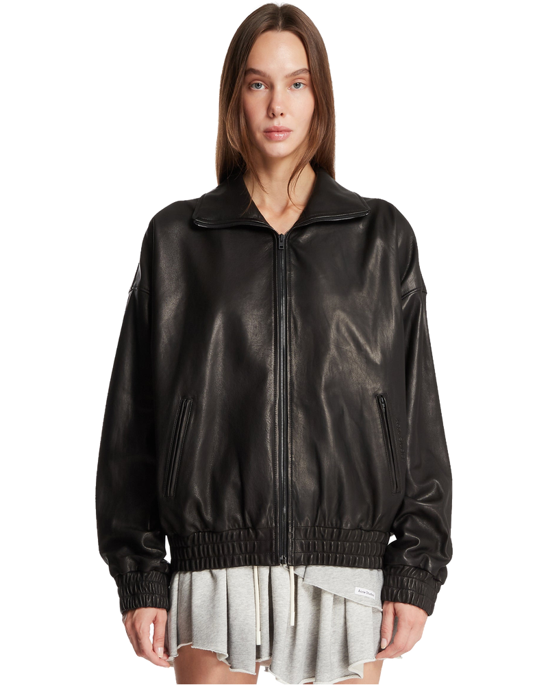 Оригінальна Black Leather Jacket Acne studios