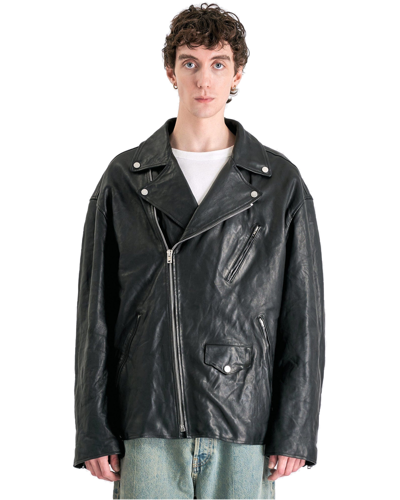 Leather Biker Jacket In Black Acne studios оригінал – Купити в Україні