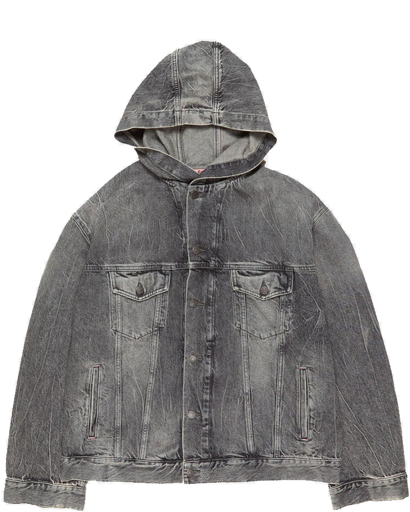 Black Hooded Denim Jacket Acne studios оригінал – Купити в Україні