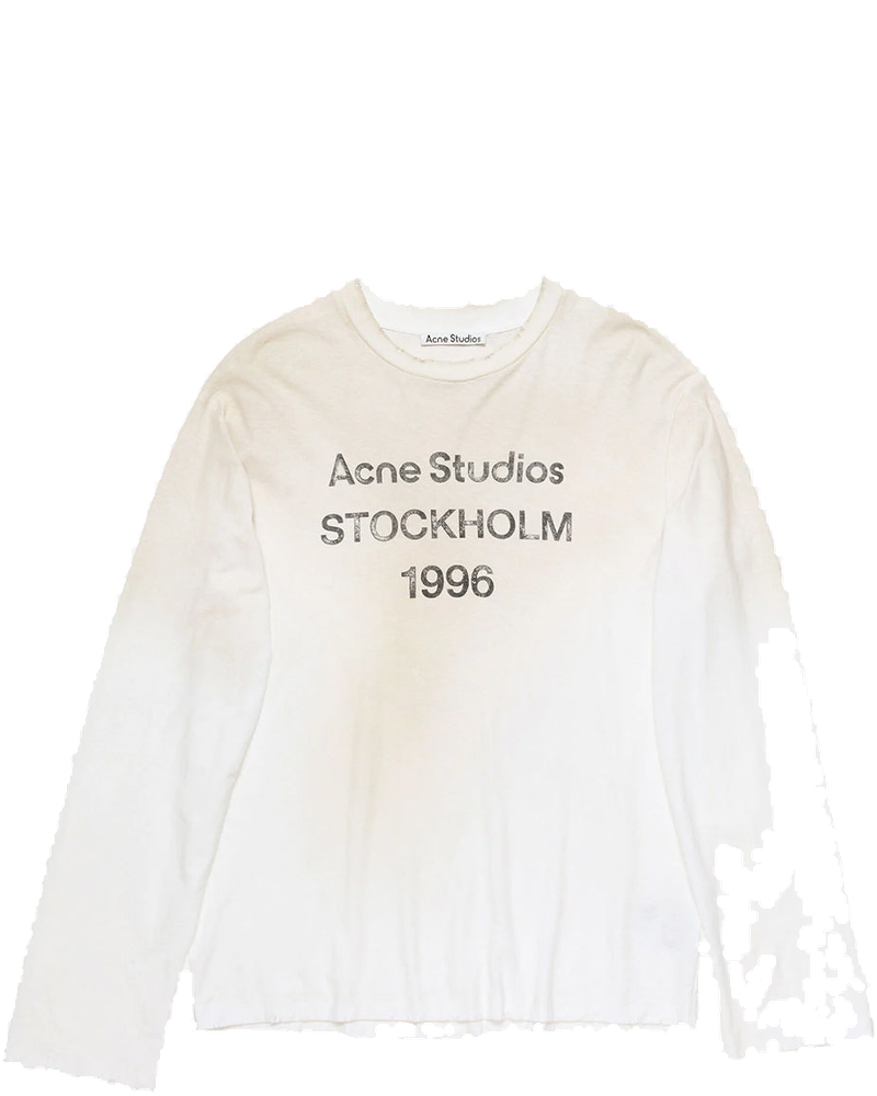 Dusty White 1996 Long Sleeve T-Shirt Acne studios – Гарантія оригінальності