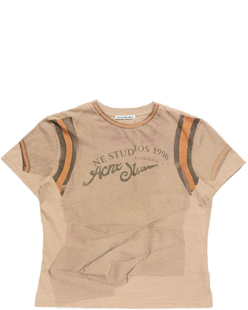Sand Beige Eram Graphic T-Shirt Acne studios оригінал – Купити в Україні