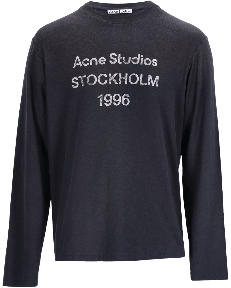 Logo Relaxed Fit Long Sleeve T-Shirt Acne studios оригінал – Купити в Україні