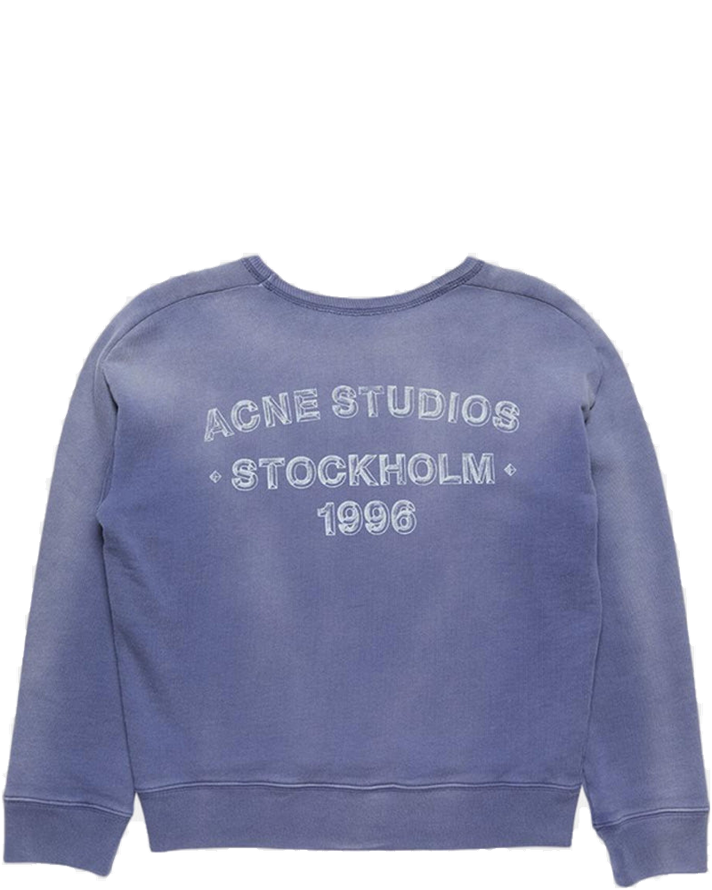Оригінальна Navy Sprayed Logo Sweatshirt Acne studios
