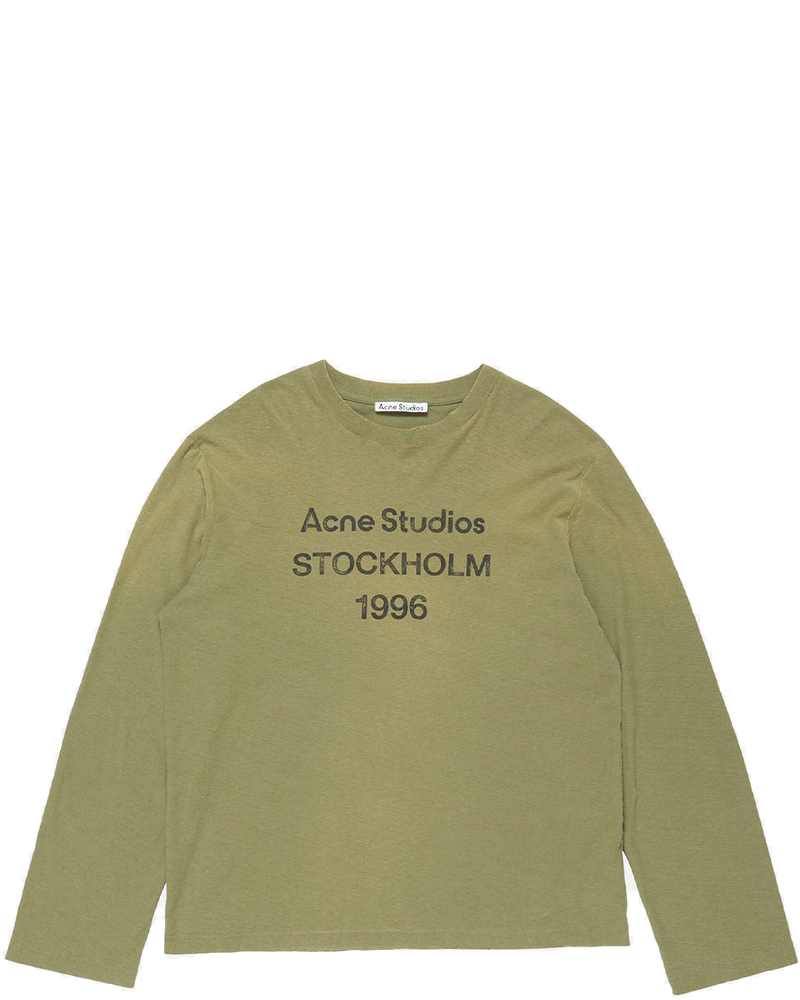 Оригінальна Olive Green 1996 Long Sleeve T-Shirt Acne studios