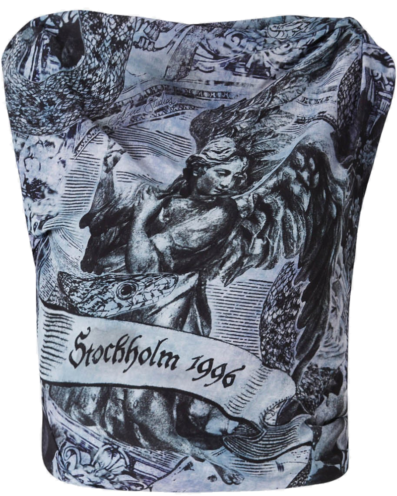 Оригінальна Printed Fitted Top Acne studios
