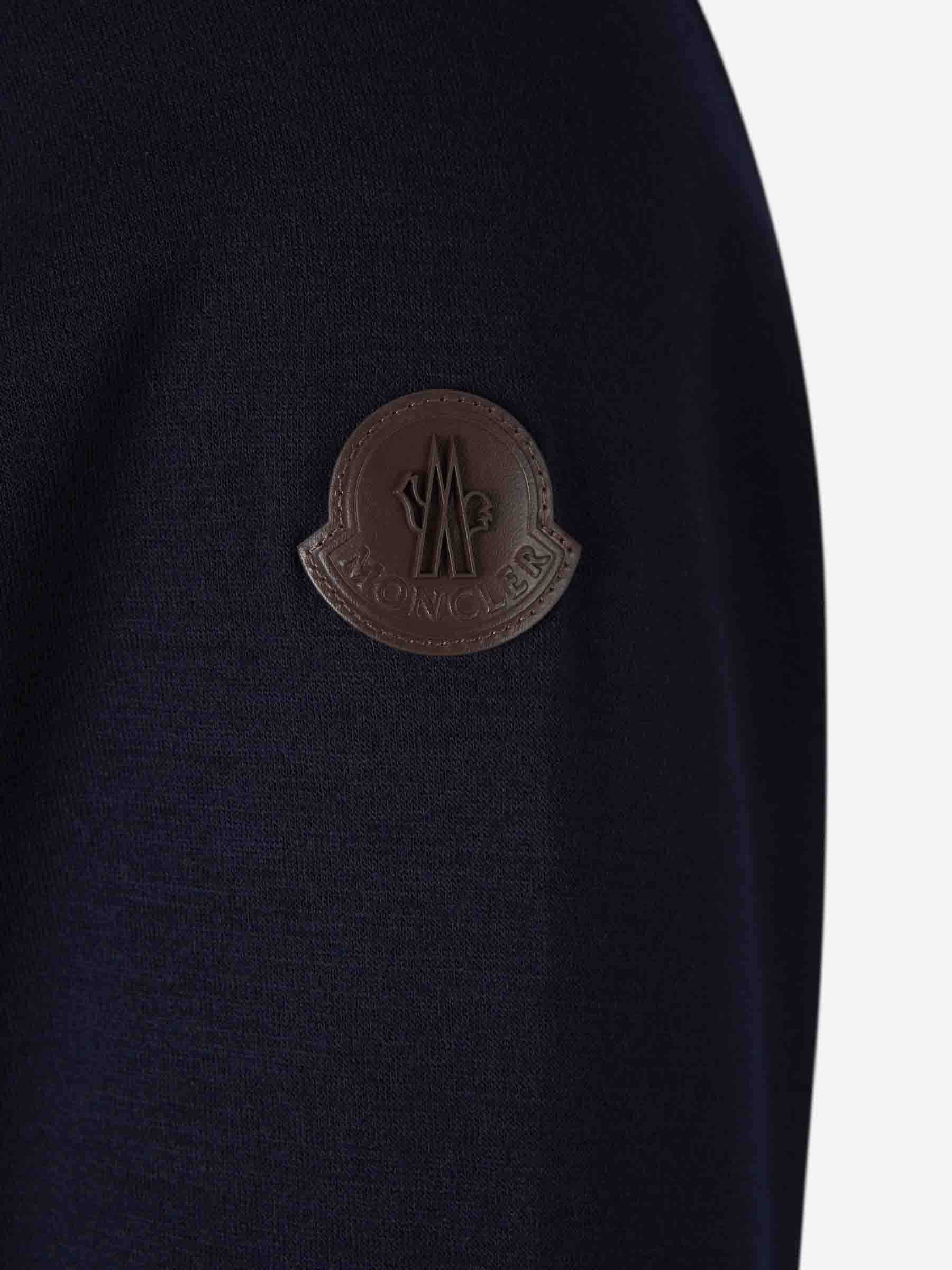 Оригінальна Wool Knitted Sweatshirt Moncler – збільшений вид - MONCLER