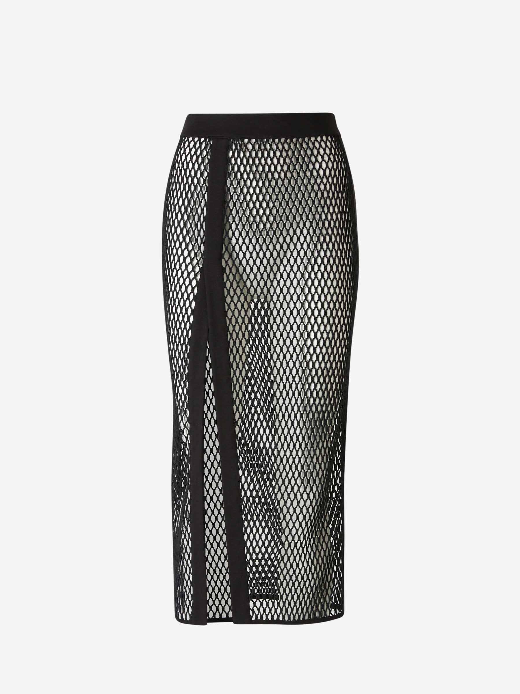 Openwork MIDI Skirt Off-white оригінал – Купити в Україні – боковий вид