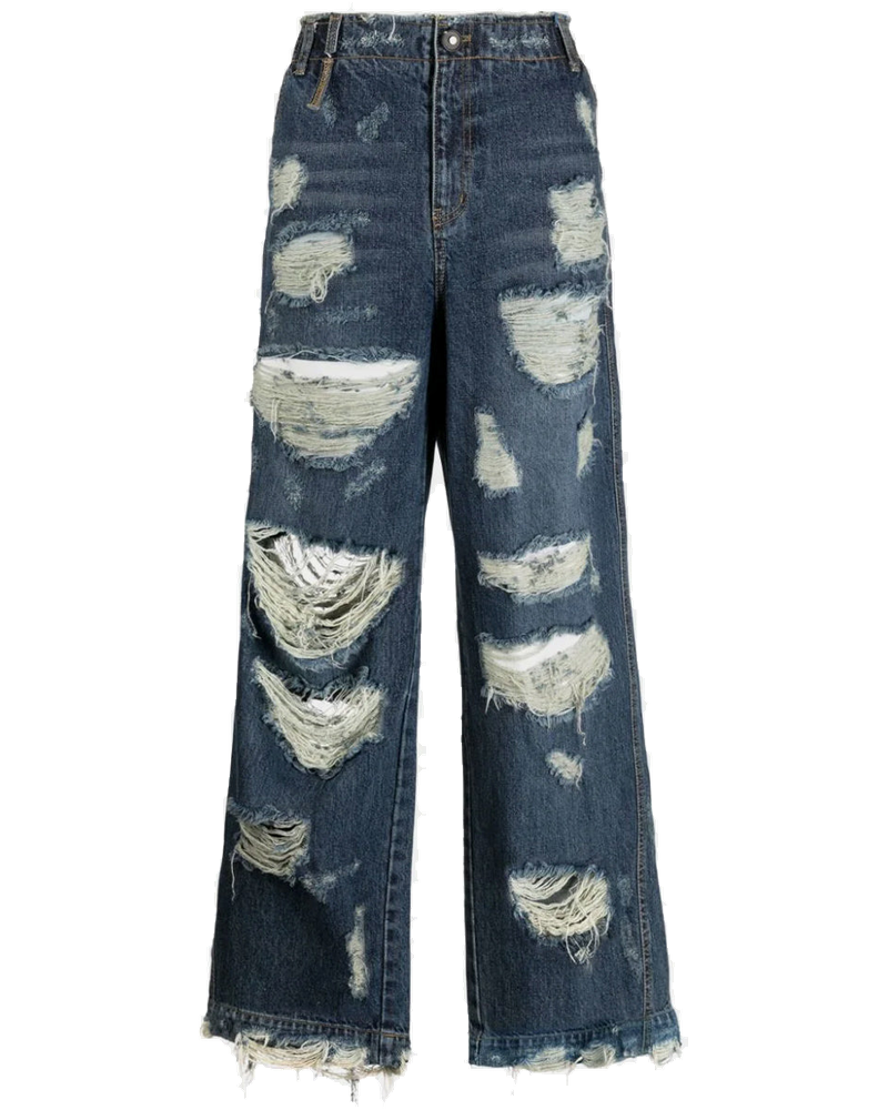 Blue Distressed-Effect Jeans Ader error – Гарантія оригінальності