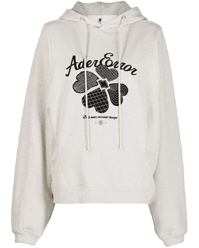 Оригінальна Beige Tever Logo-Embroidered Hoodie Ader error