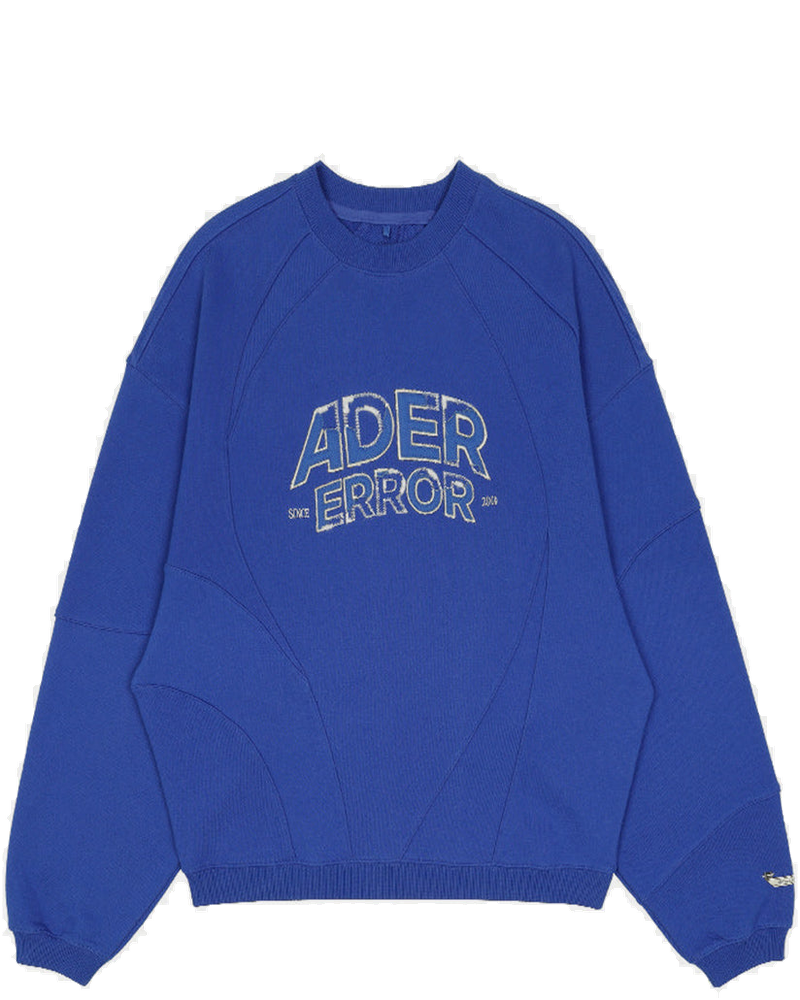 Blue Logo-Patch Panelled Sweatshirt Ader error оригінал – Купити в Україні