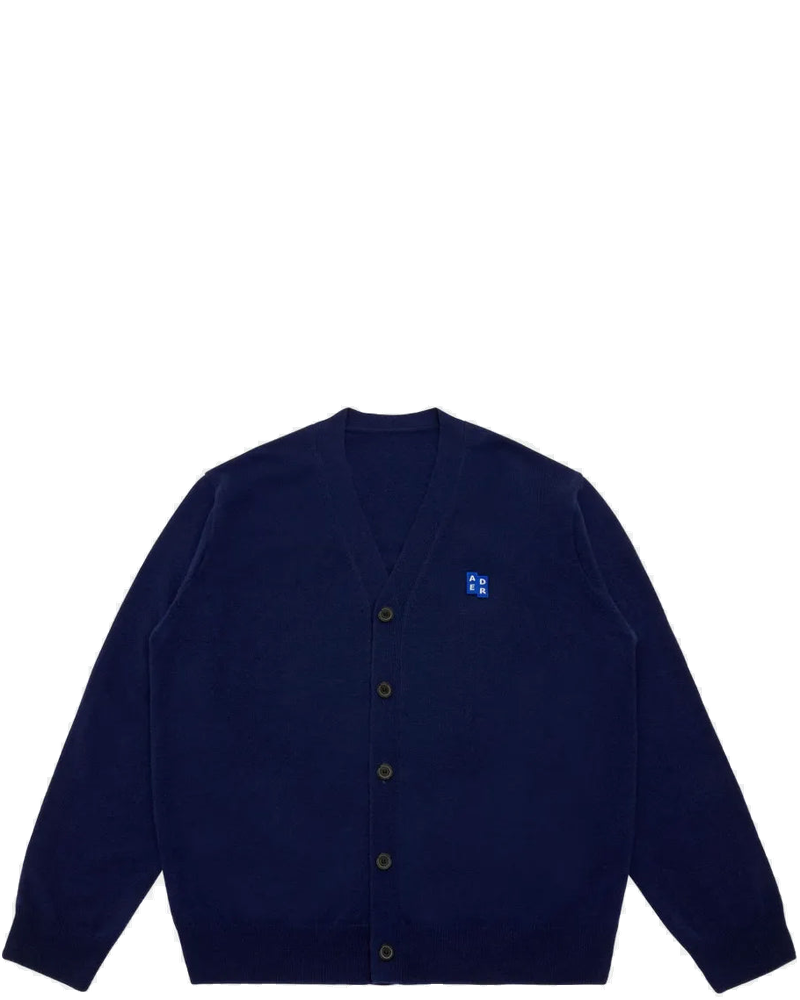 Blue Button-Fastening Logo-Detail Cardigan Ader error оригінал – Купити в Україні