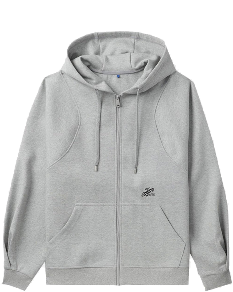 Grey Zip-Up Hoodie Ader error оригінал – Купити в Україні