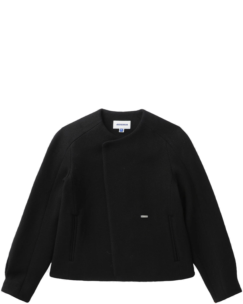 Оригінальна Black Logo-Appliqué Jacket Ader error